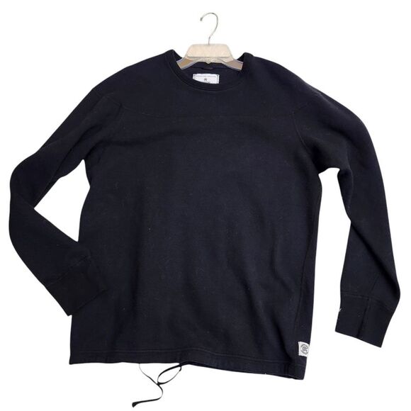 Reigning Champ Black crewneck double knit pullover sweatshirt Sz XLT‎ - Picture 1 of 9